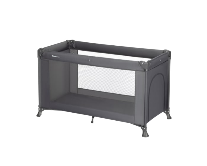 2138153210_2025_bebeconfort_homeequipment_travelcot_sweetdreams_grey_mineralgraphite_3qrtleft